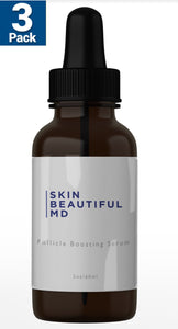 3 Bottles Of Skin Beautiful MD Follicle Serum +Free Bonus Bottle Of Inner Beauty